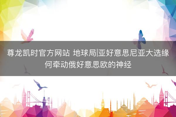 尊龙凯时官方网站 地球局|亚好意思尼亚大选缘何牵动俄好意思欧的神经